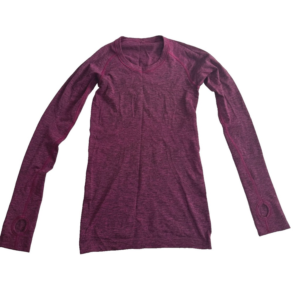 Lululemon Womens Size 2 Pink Swiftly Tech Long Sleeve Top